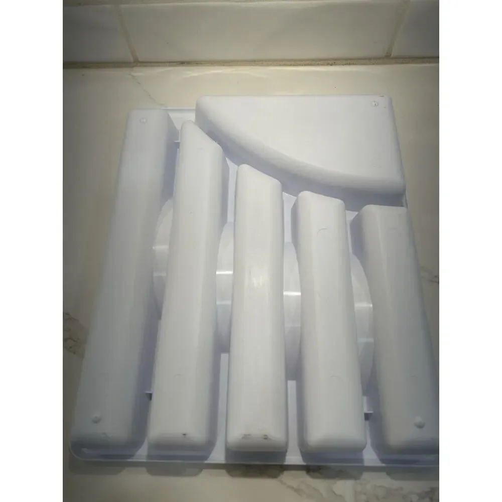 Vtg Sterlite Kitchen Drawer Utensil Tray Cutlery 6 Slots White 2000 USA 12”x14”
